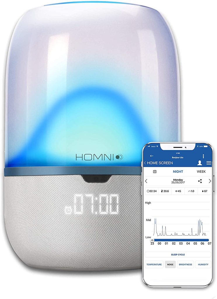 Terraillon Homni - Reloj despertador luminoso inteligente
