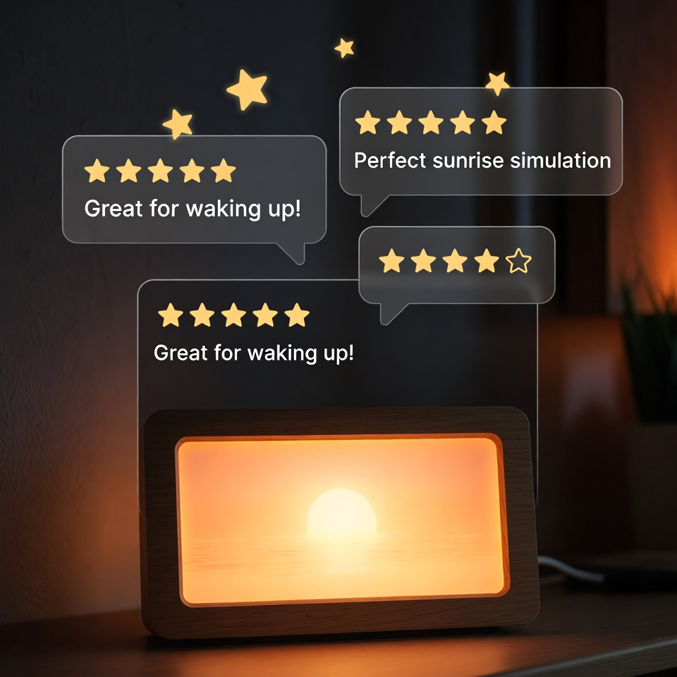 review despertador de luz