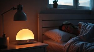 despertador de luz y energía diaria durante la jornada